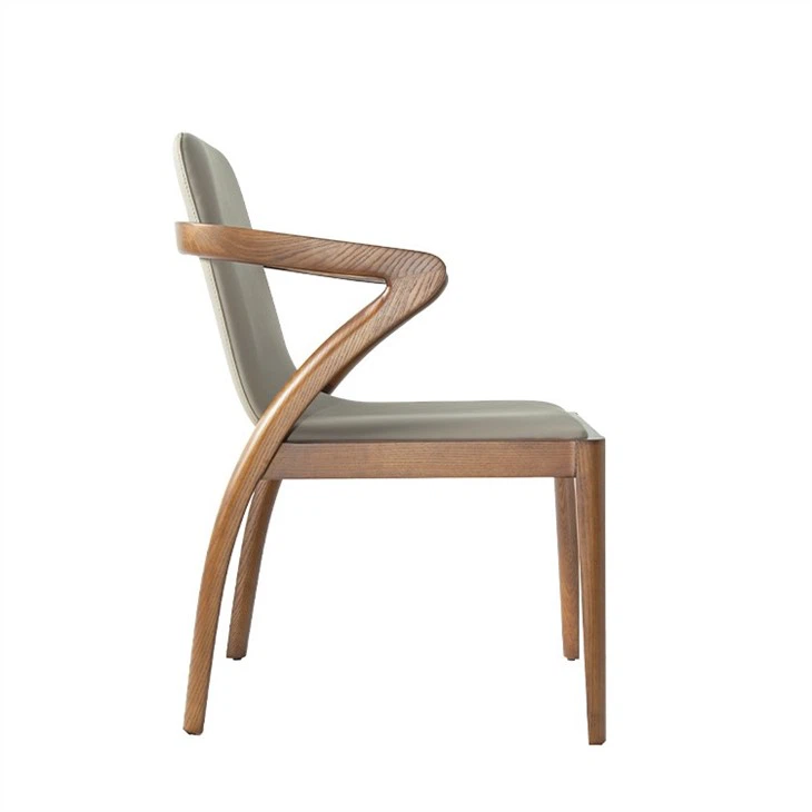 Modern Walnut Wood Dining Chair